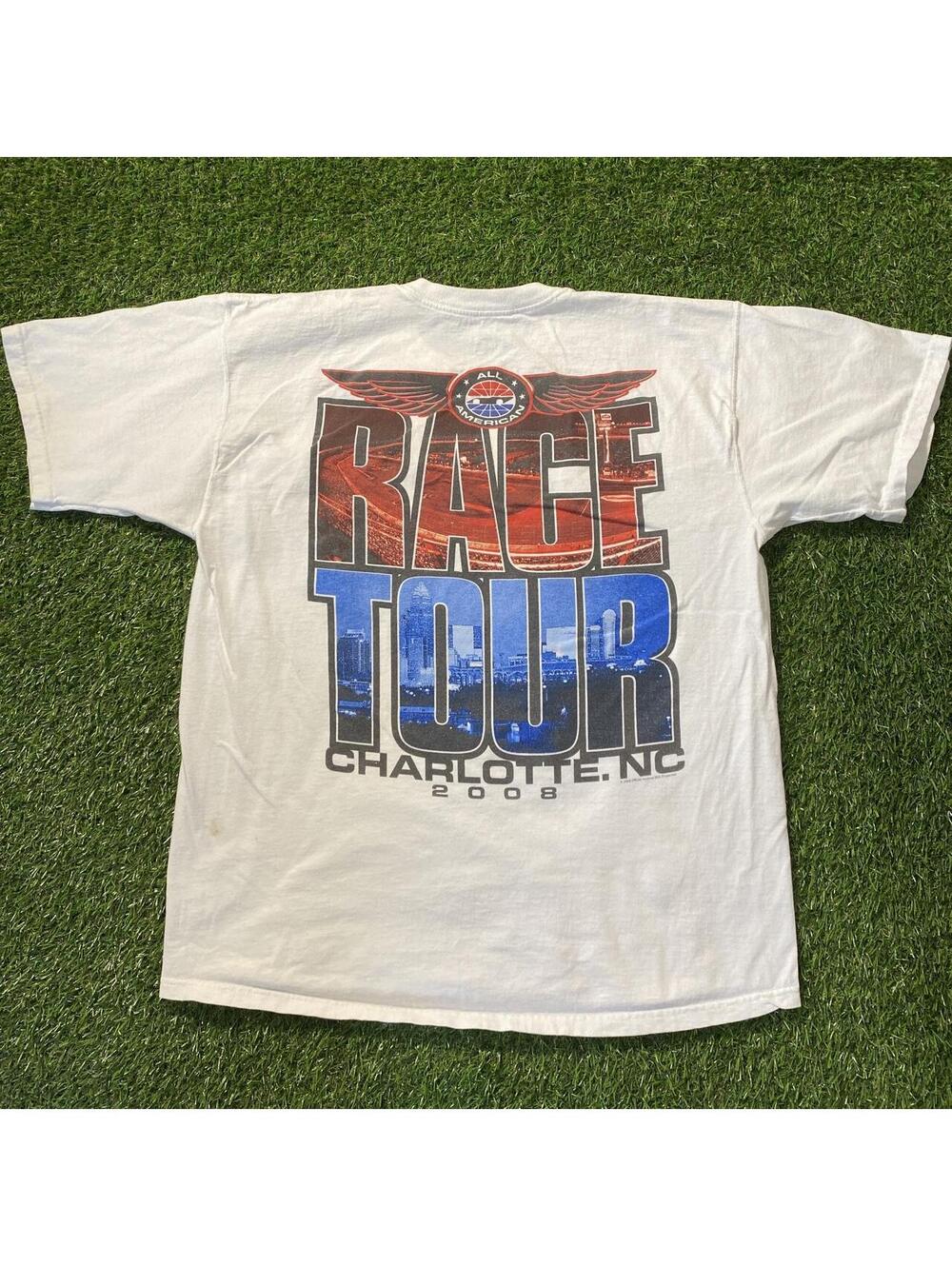 2008 NASCAR Charlotte Motor Speedway white t-shirt